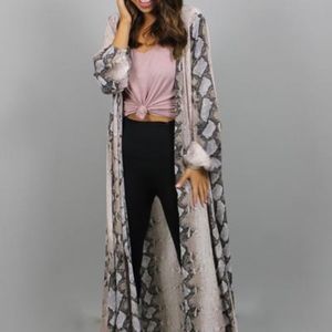 Buddy Love Snakeskin Kimono